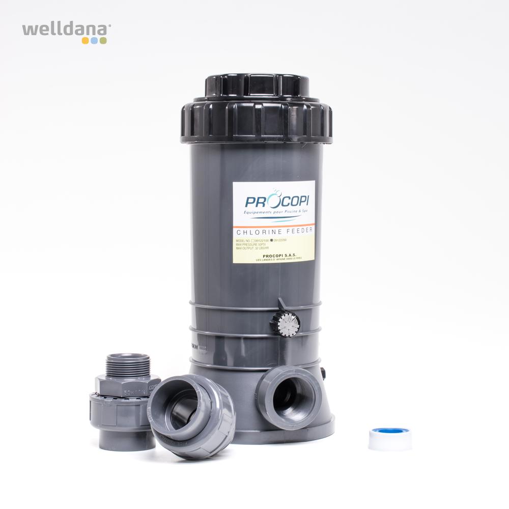 Klorinator On-line. 4kg vol. 1½"x1½"