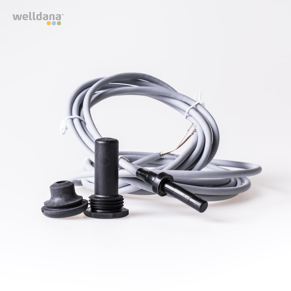 Solar temp. sensor m. 4 m kab