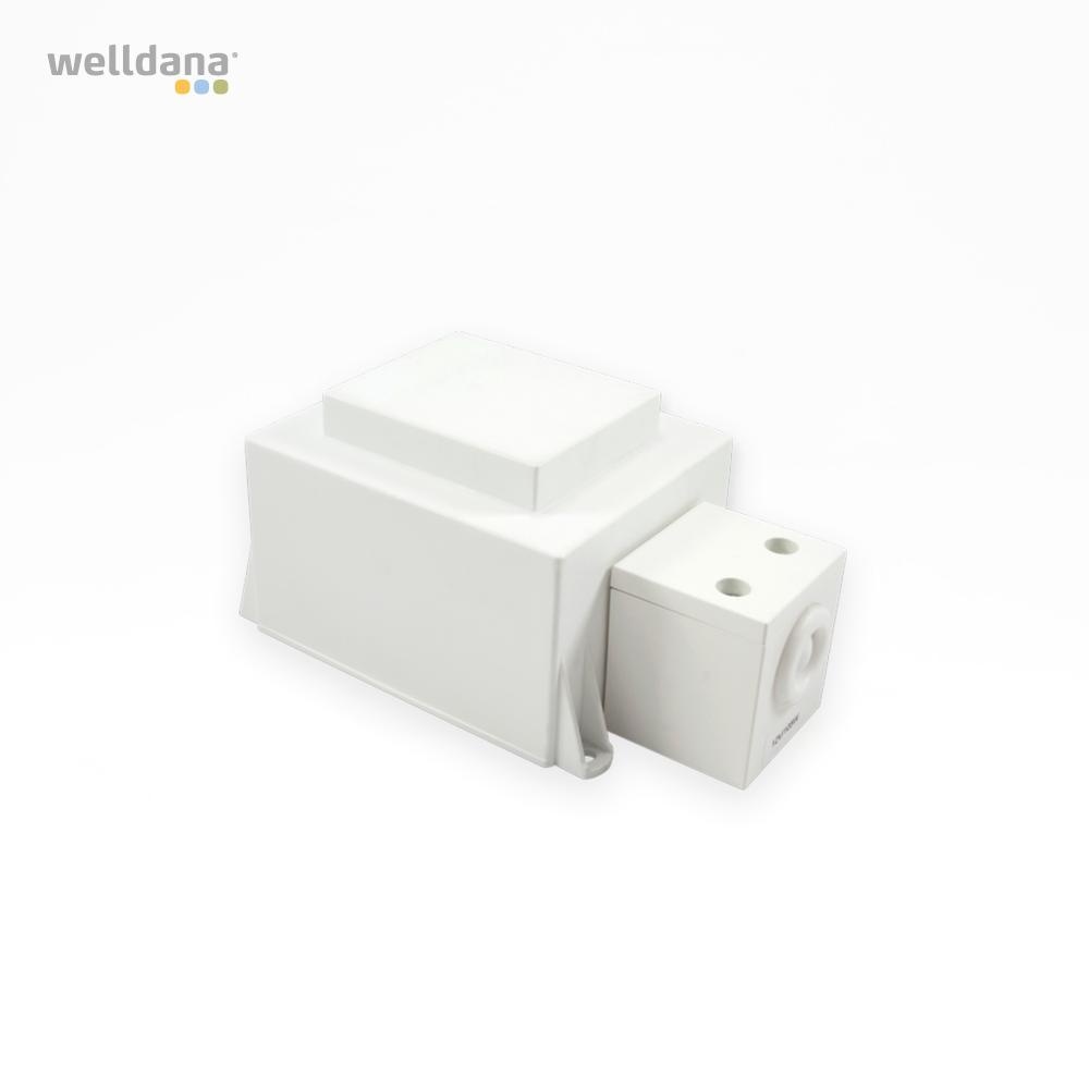 Trafo 230/12Vac. 105 Watt. m/ledning.