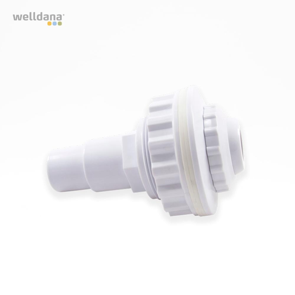Indløb til stål bassin m/pakninger og adapter. - Image 2