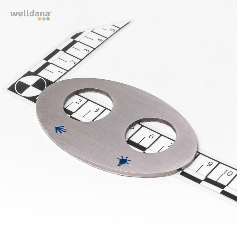 Betjeningsplade Piezo tryk, AISI 316 stål Comfortana Pro X - Image 2