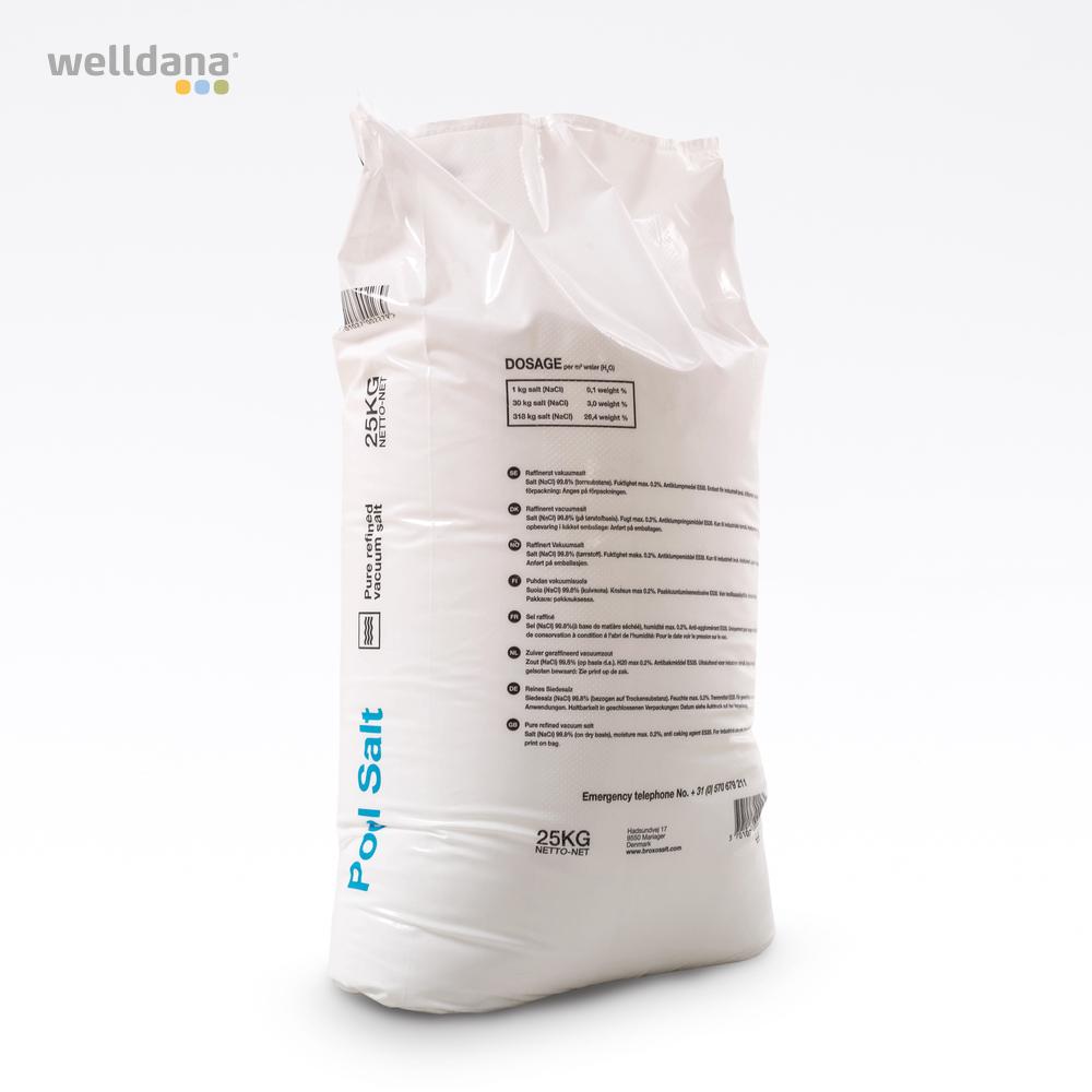 Salt raffineret i 25kg sæk. (NaCl) 99,9%. Max 3% fugt. - Image 2