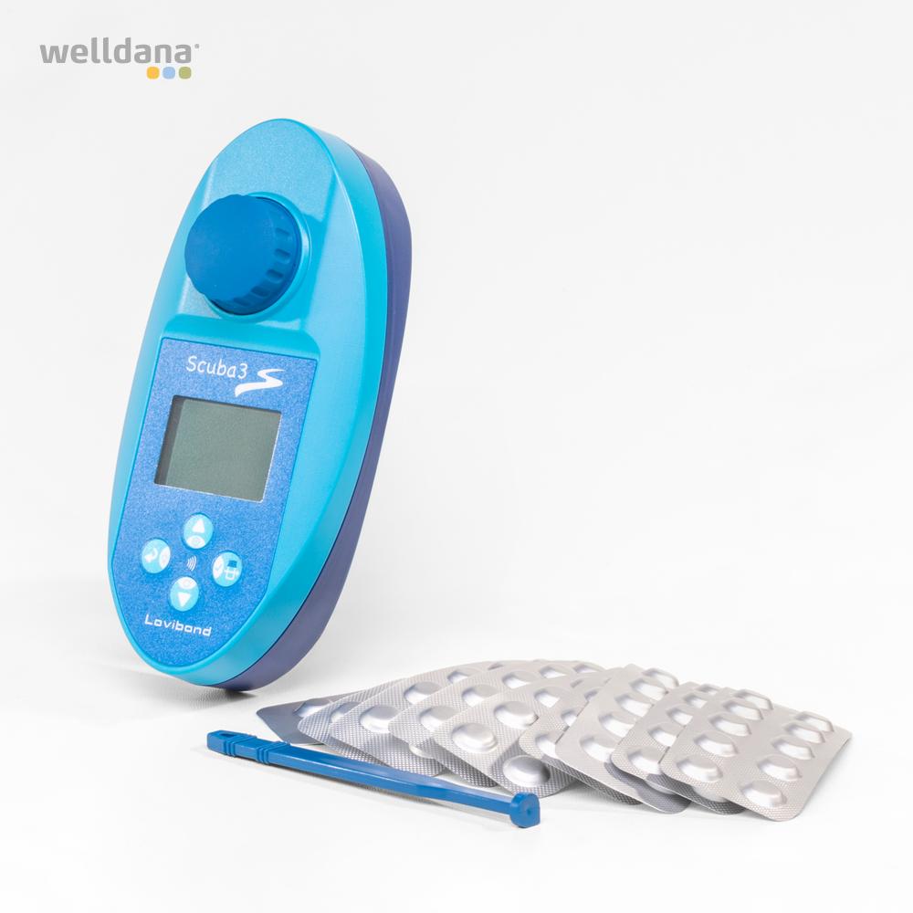 Pool tester Scuba III chl. Alkalinitet pH cyan - Image 2