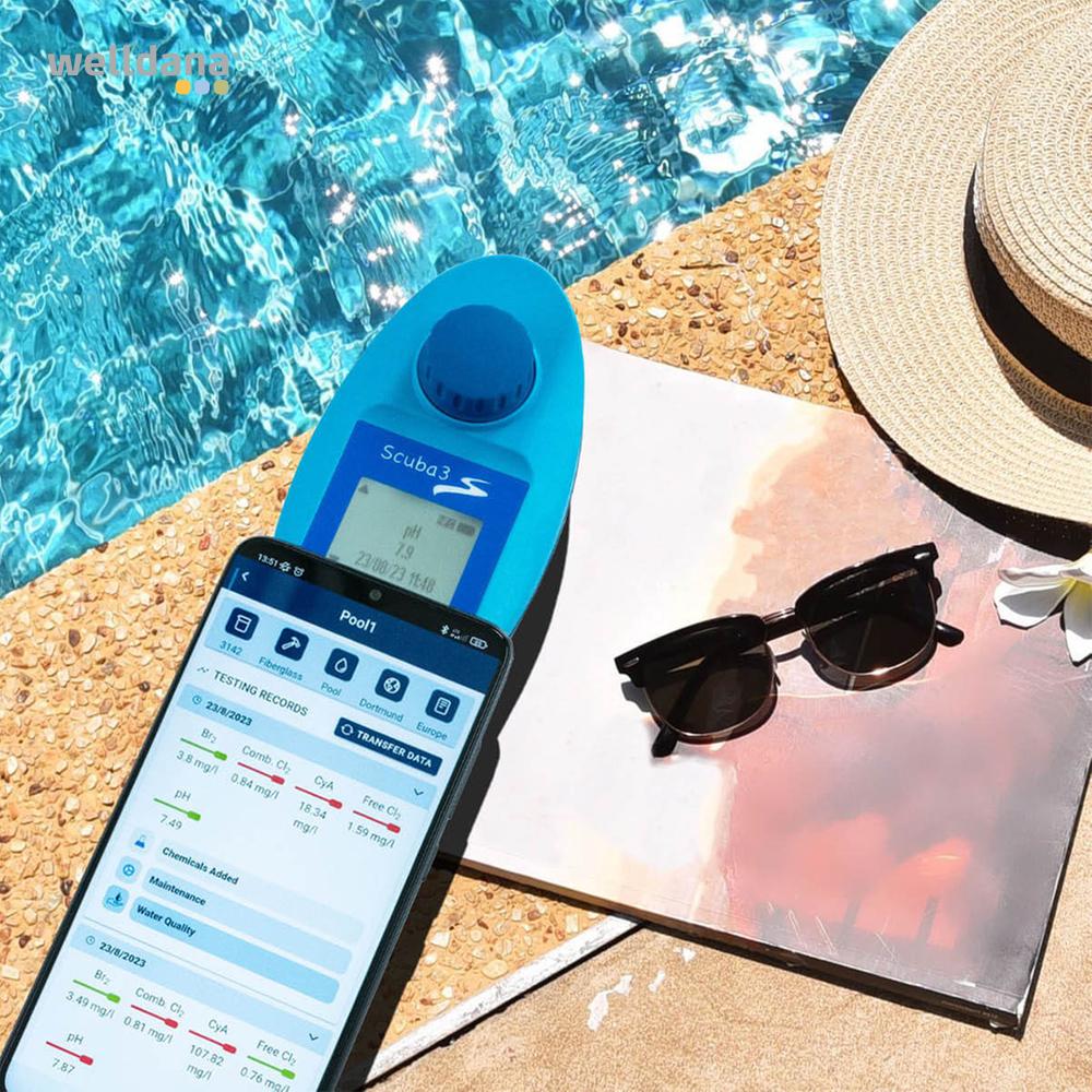 Pool tester Scuba III chl. Alkalinitet pH cyan - Image 5