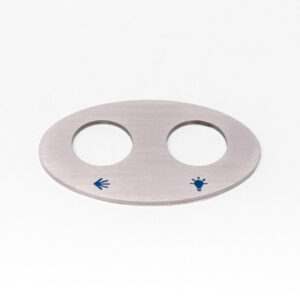 Betjeningsplade Piezo tryk, AISI 316 stål Comfortana Pro X