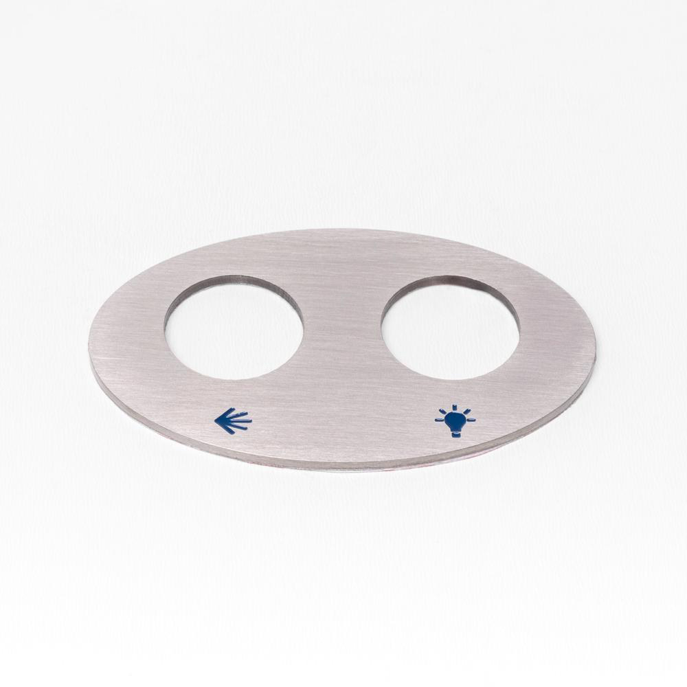 Betjeningsplade Piezo tryk, AISI 316 stål Comfortana Pro X