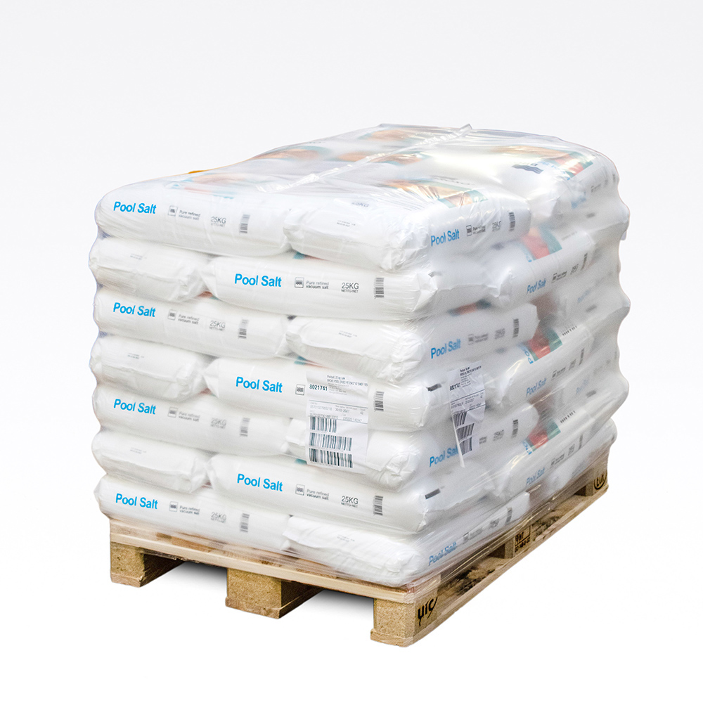 Salt raffinert i 25 kg sekk. Palle