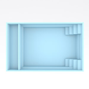 Fiber pool, model San Sebastian   6,1 x 3,75 x 1,50