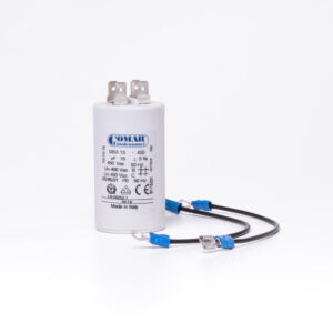 Kondensator. 20uf. Koral 0,75 kW/1 HK Ø40 x L72 mm inkl. stik