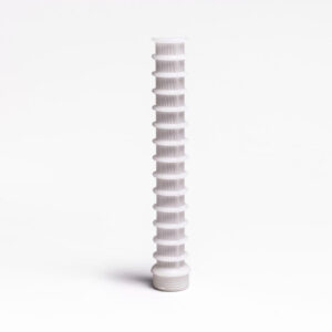 Lateral rør 210mm x 1"  gl. mælkehvid model. m/gevind