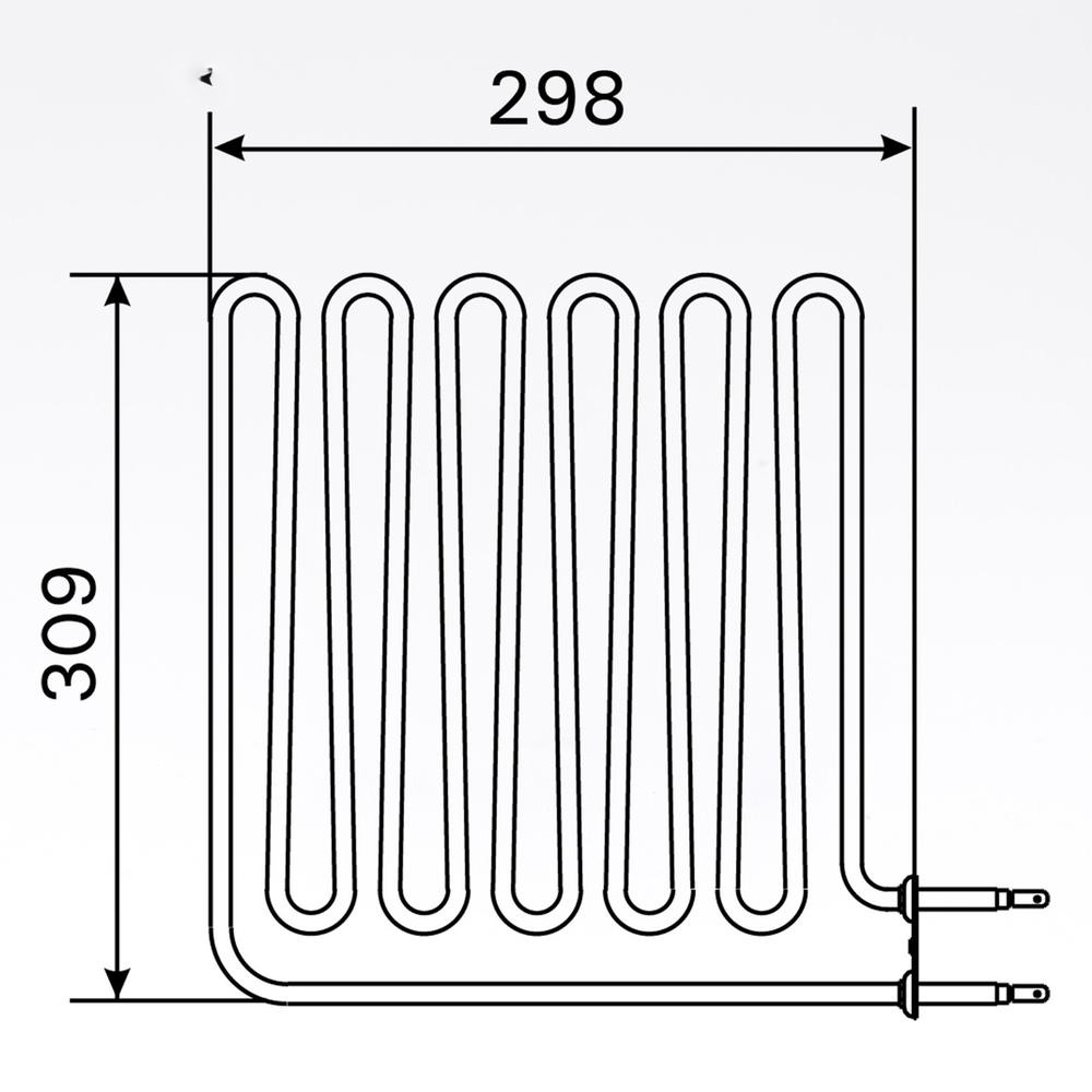 Sauna Element 2750W, 230V Vega (terminal side)