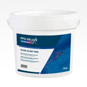 Klor tab 250 gr slow 5kg PPG Deluxe - Rensning/desinficering/stabilisering