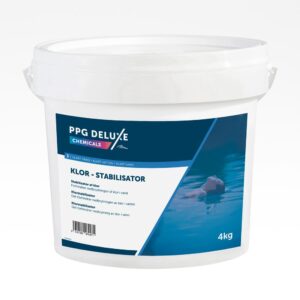 Klorstabilisator granulat 4 kg PPG Deluxe - Beskytter klor mod UV-nedbrydning