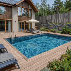 Poolpakke Standard  4 x 8 x 1,50 m