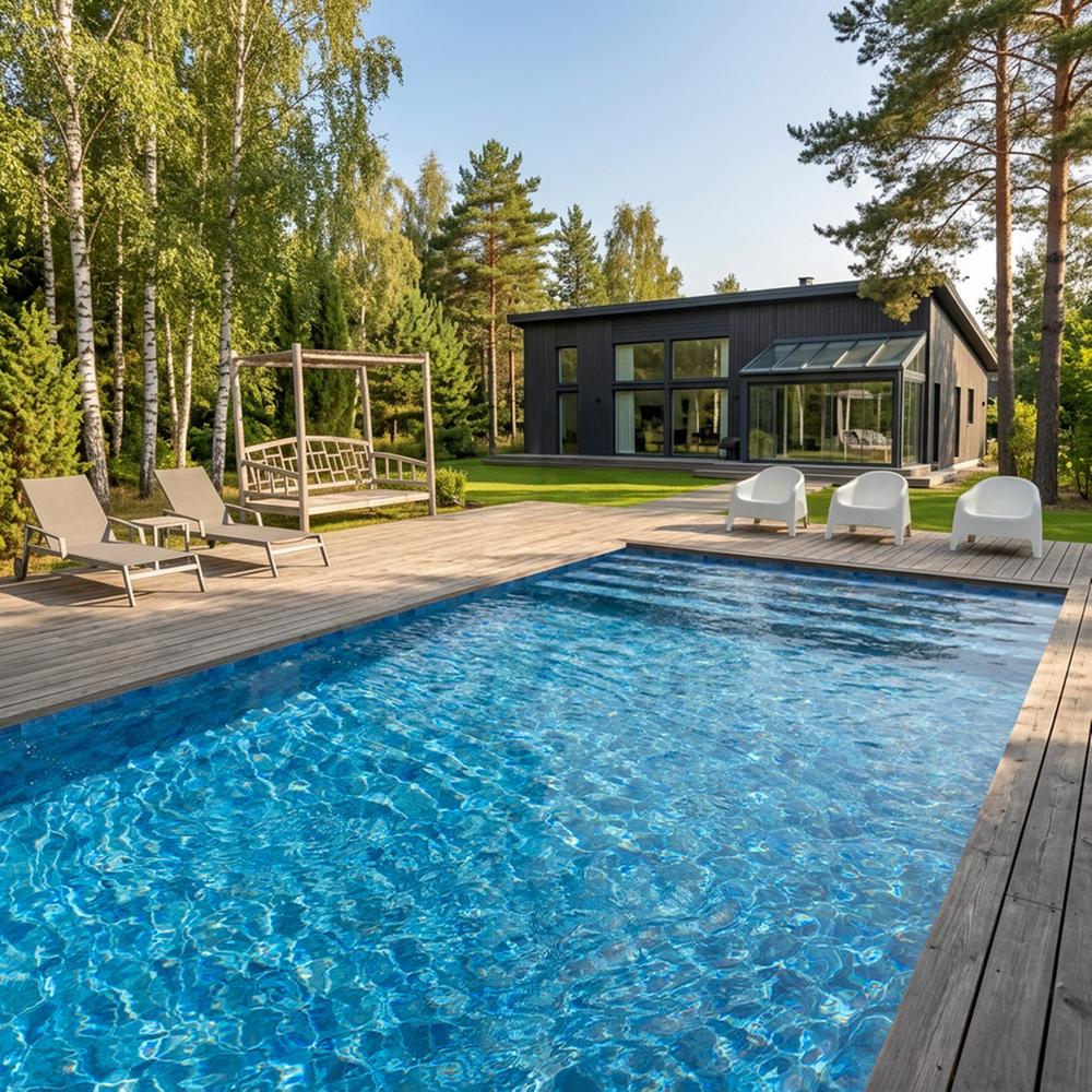 Poolpakke Favorit 4 x 8 x 1,50 m